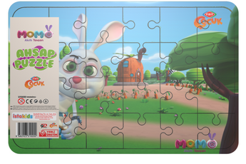 istakids - Akıllı Tavşan Momo Ahşap Puzzle Model 5