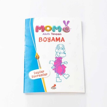 Erdem Yayınları - Akıllı Tavşan Momo Boyama Kitabı - Sayılar Kavramlar