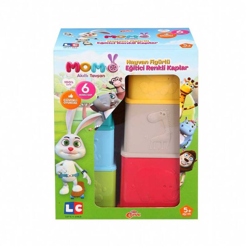 Akıllı Tavşan Momo Eğitici Renkli Kaplar