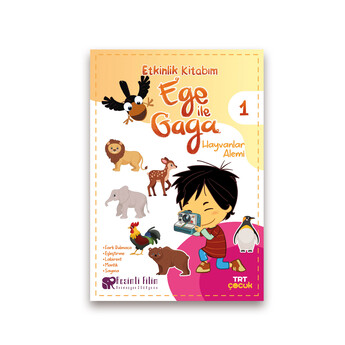 Burhan Yayınları - Ege ile Gaga Etkinlik Kitabım - Hayvanlar Alemi