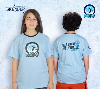 Tozkoparan İskender Mavi Ay Çocuk T-shirt - 1 - Thumbnail