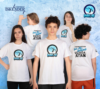 Fotoroman - Tozkoparan İskender Mavi Ay Çocuk T-shirt - 2