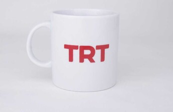 Proberk - TRT Logolu Beyaz Kupa Bardak