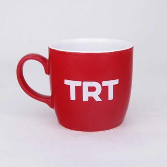 Proberk - TRT Logolu Kırmızı Kupa Bardak